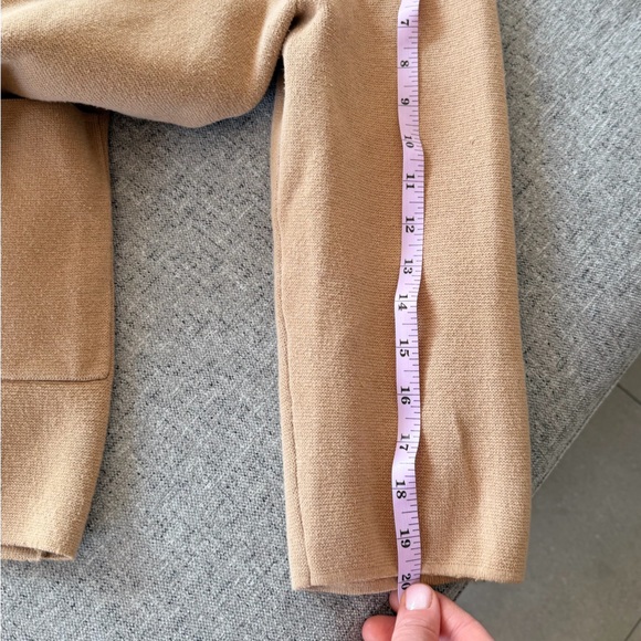 Quince Women’s Tan Cotton Knit Open Front Sweater Blazer Small - Picture 7 of 7